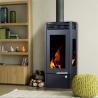 Buy cheap Flat Ceramic Glass Fireplace Door with Superior Heat Resistant Properties from wholesalers