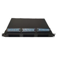 Buy cheap Rack Mounted 1U Fiber Patch Panel With 48 Cores LC Pigtail Single Mode Type product