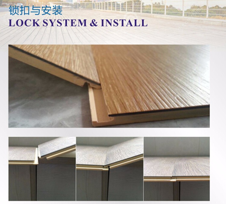 fireproof wpc pvc plasitc parquet plank flooring