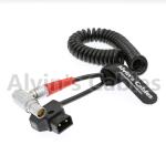 Red Scarlet Epic Camera Power Coiled Twist Cable 6 Pin Right Angle Female to