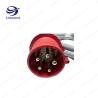 Buy cheap 5PIN PE IP44 Plug MN3501 waterproof red / blue connector Industrial Wire Harness from wholesalers