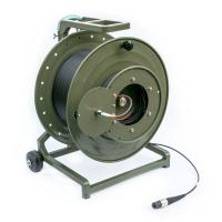 Buy cheap ArmyGreen Tactical Ofc Cable Spiral Armored Military Tactical Fiber Optic Cable product