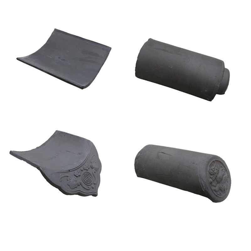 Unglazed Structural Clay Tile Flat Roof Tiles For Garden Pavilion
