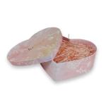 Heart Shape Cardboard Gift Packaging Boxes Pink Color 157gsm Coated Art Paper