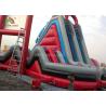 Buy cheap Red Car Cartoon Inflatable Dry Slide Double Lanes For Boys / Kids Outdoor Playground from wholesalers