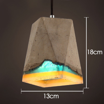 Industrial Style Retro Restaurant Bar Chandelier Clothing Shop Cafe Corridor Aisle Cement Lamp(WH-VP-242)
