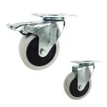 220lbs Loading Industrial Trolley Wheels , PP 5 Inch Trolley Wheels