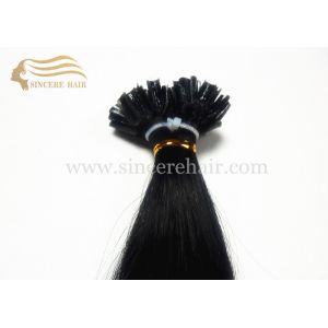 Buy cheap 22 Italian Keratin Fusion U-Tip Hair Extensions for sale - 1.0 G Black Pre-Bonded U Tip Hair Extensions For Sale from wholesalers