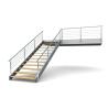 Buy cheap Straight Flight Glass Balustrade Stairs from wholesalers