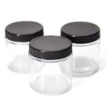Clear Cosmetic Glass Jar 200ml Lotion Jars With Lids