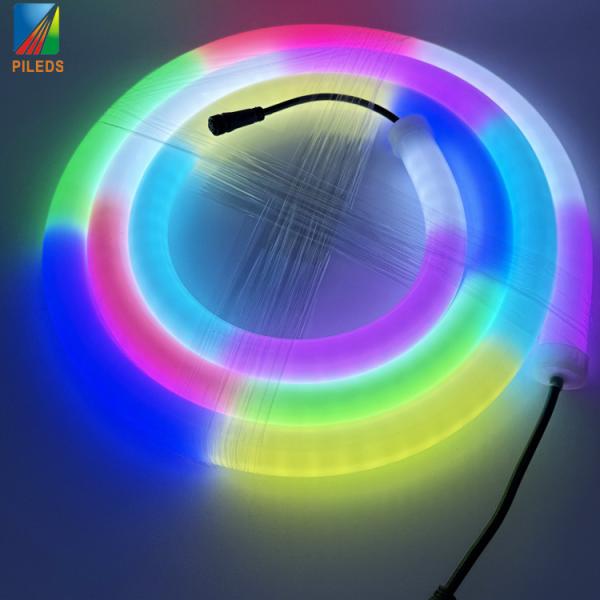 30mm Diameter 360 Degree Flexible LED Neon Strip Tube IP66 Length Silicone Body for Bar Club Christmas Decorations Holiday Lighting