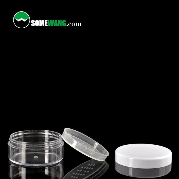 Buy cheap 24g Clear Empty Loose Powder Container Round Makeup Reusable Plastic Jar Travel Size from wholesalers