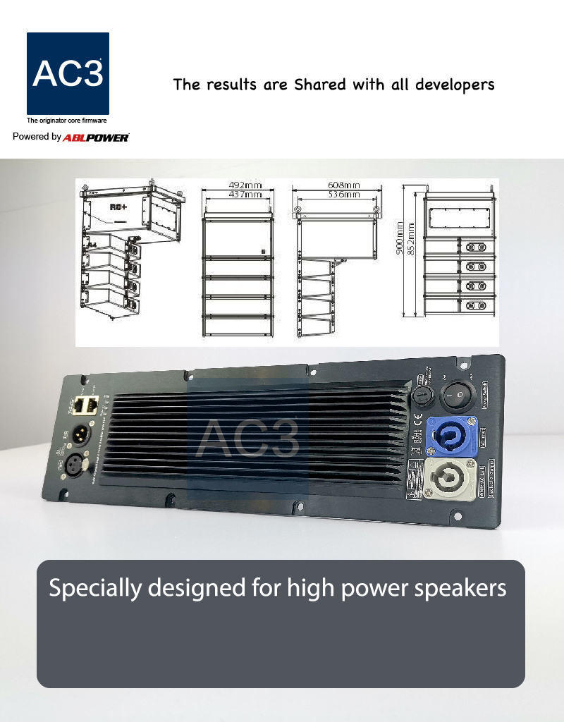 Black Short Circuit AC220V Speaker Power Amplifier Module