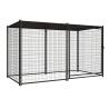 Buy cheap Removable Tray Heavy Duty Outdoor Dog Kennel Black Steel from wholesalers