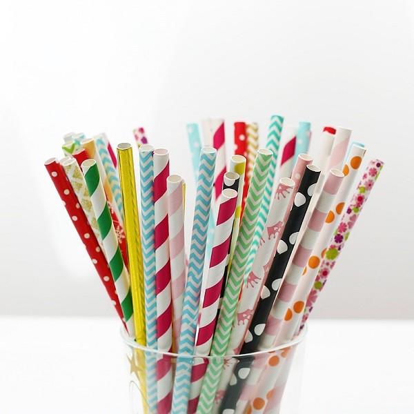 Buy cheap Compostable Durable Paper Party Straws 7.87 Inches Long 0.25 Inches Diameter from wholesalers