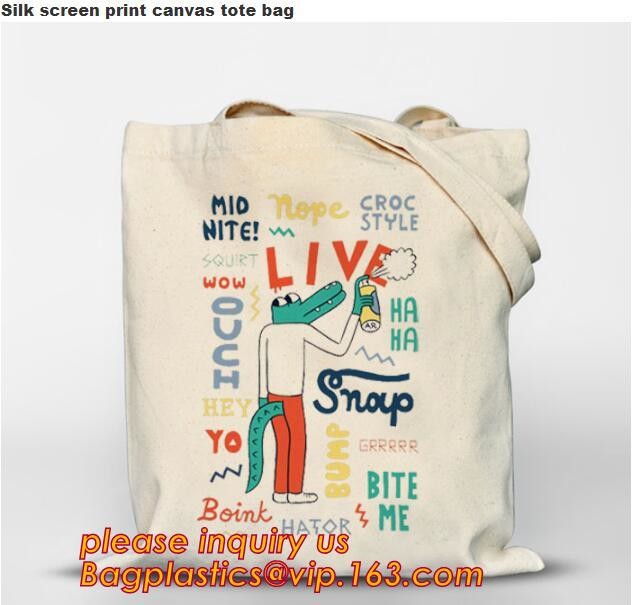 Factory product manufacturer customized 100 cotton silk screen printing canvas fabric bag,cheap customized promo canvas