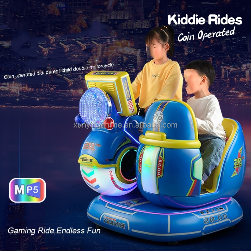 Didi Double Motorcycle Mp5 Screen Kiddie Rides for Amusement Game Center Age 3 Years
