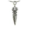 Buy cheap Men's Stelring Silver Wheat Chain Thai Silver Vintage Vajra Pestle Amulet Pendant Necklace(N6030809) from wholesalers