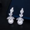 Buy cheap Pearl Necklace Set Earrings Rings Women CZ Wedding Jewelry Sets 2021 NewWedding Jewelry Sets from wholesalers