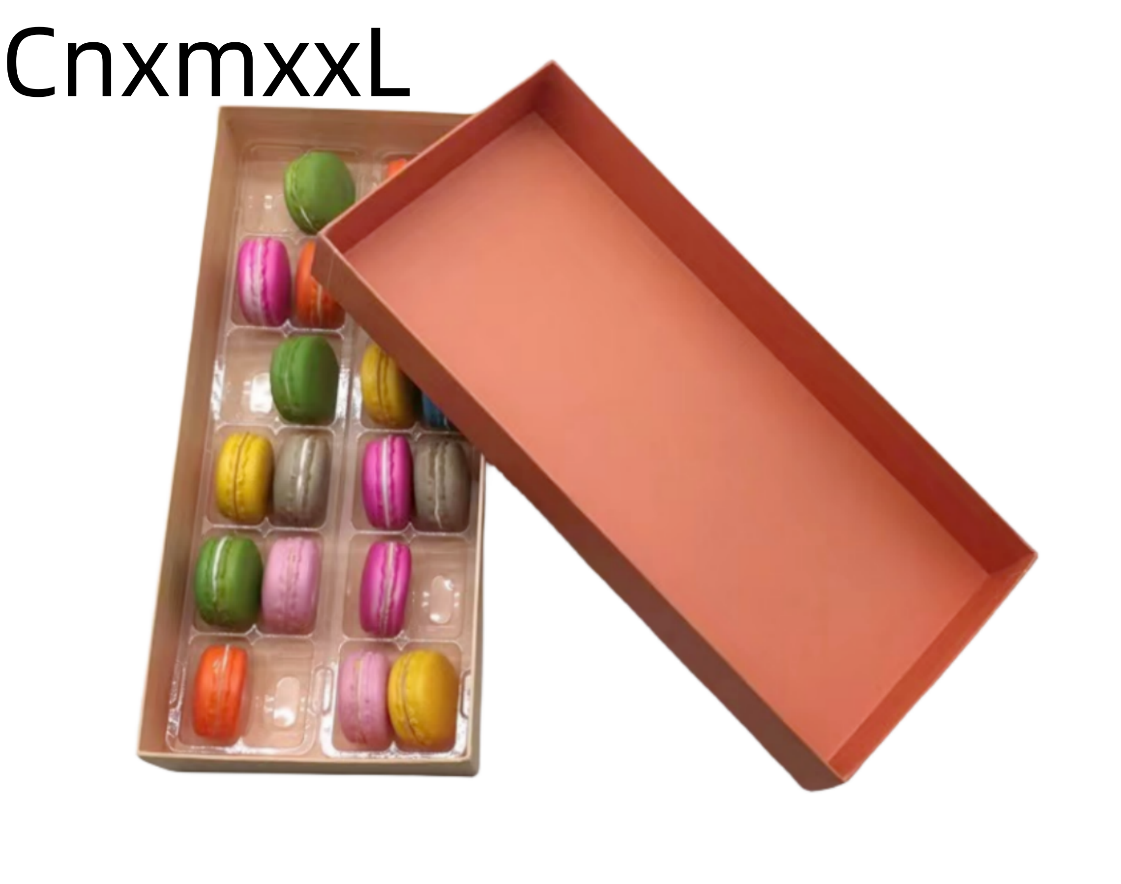 Candy Color Clamshell Gift Box Macaron White Cardboard Packaging Gift Box Customized