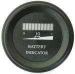Round battery gauge 10 Bar LED Digital Battery Discharge Indicator meter for