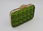 Elegant Small Green Evening Clutch Bags Rectangle Shaped Wallet Evening Bag