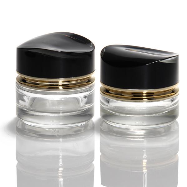 Luxurious Glass Cream Jar 50g 30ml Empty Skin Glass Cream Jar Cosmetics Jar With