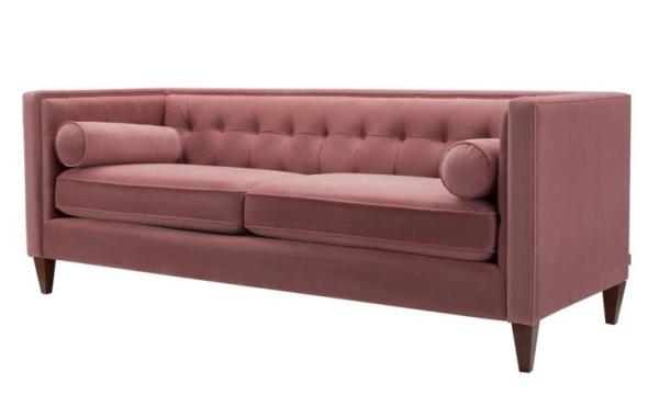 Buy cheap Home style furniture design chesterfield tufted sofa fabric sofa with velvet 3 seaters wooden long back sofa from wholesalers