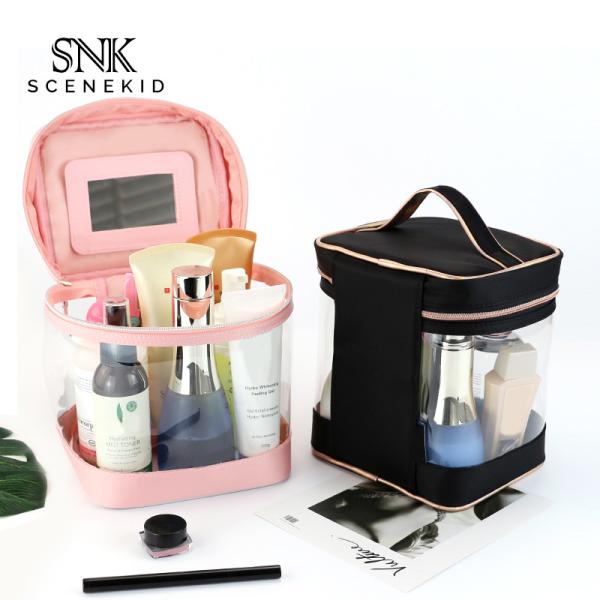 Buy cheap Large Double Zipper Mirror Travel PVC Makeup Bag from wholesalers
