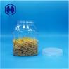 Buy cheap Unique Shaped Plastic PET Dried Food Fruits Candies Jars Flat Screw Top Lid from wholesalers
