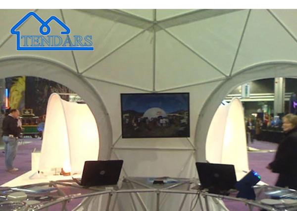 Buy cheap Large Dome Trade Show Marquee Tent 360 Projector Commercial Party Wedding Event Dome Tent from wholesalers