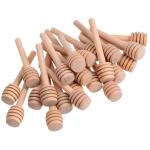 3 Inch Honeycomb Bamboo Kitchen Utensils Wood Honey Sticks Dipper