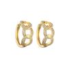 Buy cheap Hoop 24K Gold Jewelry Classic Women Rhinestone Fashion Earrings from wholesalers