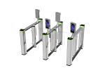 Tempered Glass SS304 0.4S Fastlane Pedestrian Barrier Gate