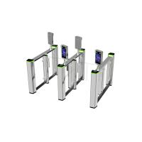Buy cheap Tempered Glass SS304 0.4S Fastlane Pedestrian Barrier Gate product