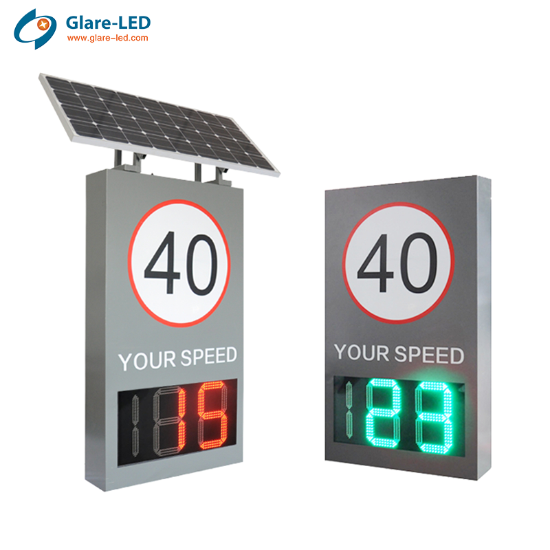 RF Solar Powered Radar Speed Limit Sign Highway City Road Vms Led Display Variable Road Signs