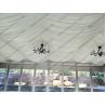 Buy cheap 10*10M Red PVC Roof Cover with Glass Windows and Interior Decoration for Outdoor Events As Sales Office from wholesalers
