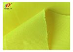 Knitted Yellow Fluorescent Material Fabric 100% Polyester For Safety Vest