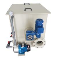 Buy cheap Solid Liquid Separation Automatic Backwash Aquaculture Rotary Drum Filter for Koi Pond 100*100*100cm product