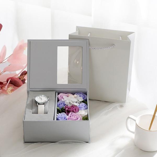 Buy cheap Luxury Black Cardboard Valentine'S Day Flower Gift Box 1.0 - 3.0mm Thickness from wholesalers