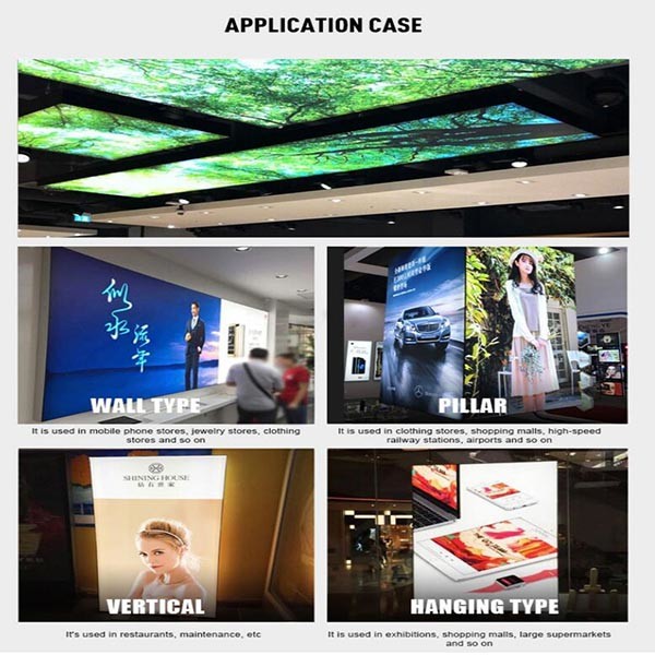 Free Standing Advertising Backlit LED Light Box With Built - In High Power Strips And Driver