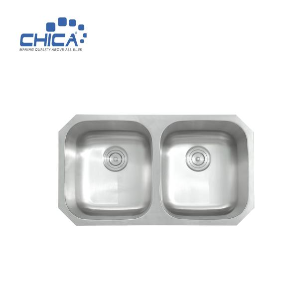 Buy cheap Stainless Steel Kitchen Sink For Hotel Quality Control Procedure Double Bowl Kitchen Sink For House from wholesalers