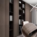 Mildewproof Wood Self Adhesive Vinyl 3D Wallpaper for Modern Room Walls Pvc