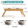 Buy cheap Bamboo Foldable Pet Feeder Non-Slip Two Bowls from wholesalers