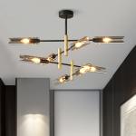 Postmodern luxury chandelier nordic sputnik lamp E14 glass lamp wrought iron
