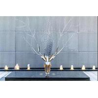 Buy cheap Outdoor Garden Metal Deer Head Sculpture Decorative Polished product