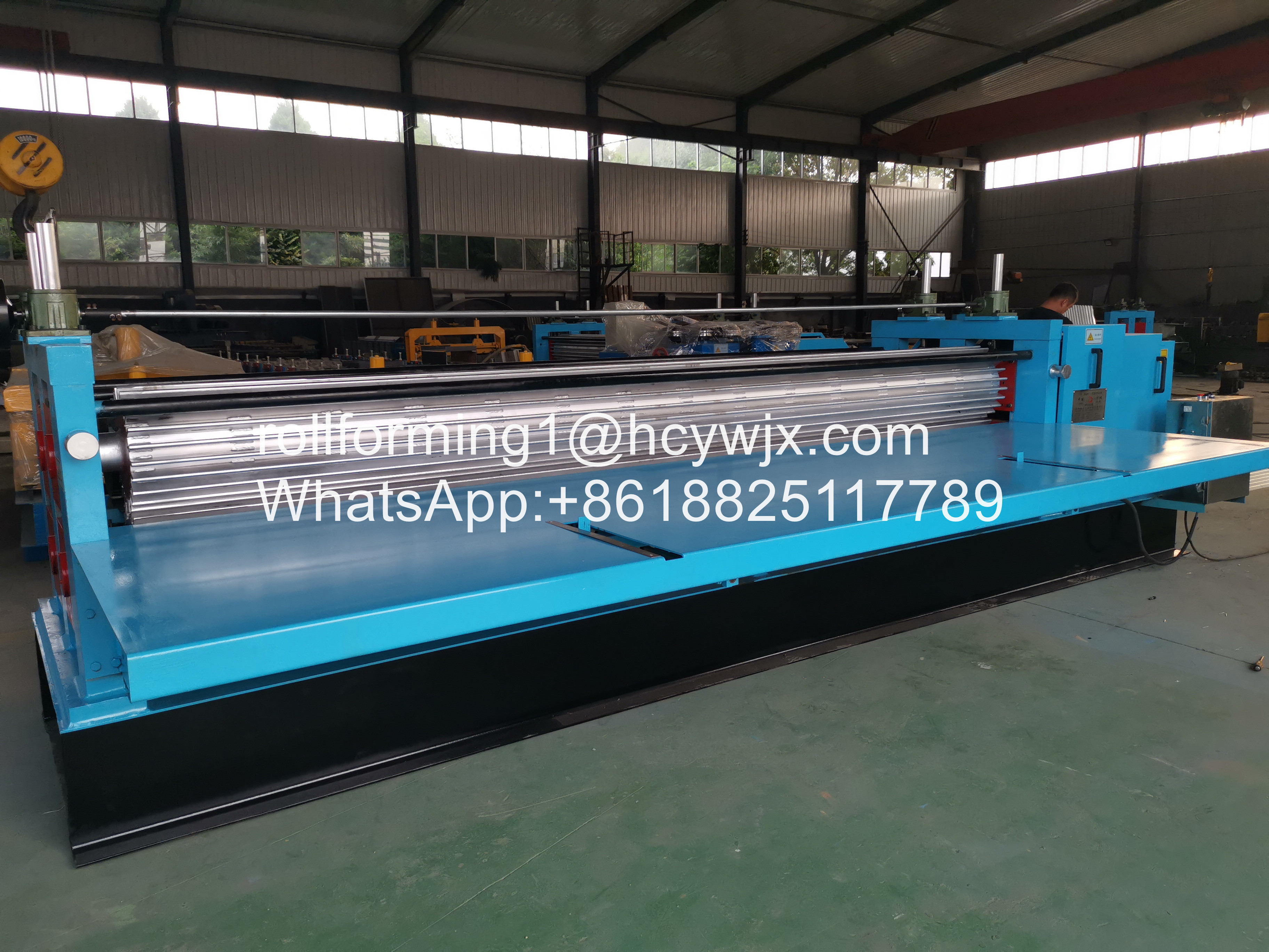 0.13mm Barrel Corrugated Roll Forming Machine 4 Meters