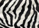 Skin Print Velboa Faux Fur Fabric 100% Polyester Velvet For Clothes