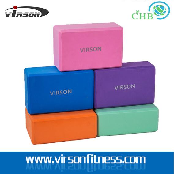 Quality Ningbo Virson Yoga Pilates Stretch Exercise Gym EVA Foam Yoga Block / Brick for sale