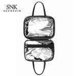 Zipper Large Capacity Waterproof PU Wash Toiletry Bag For Women